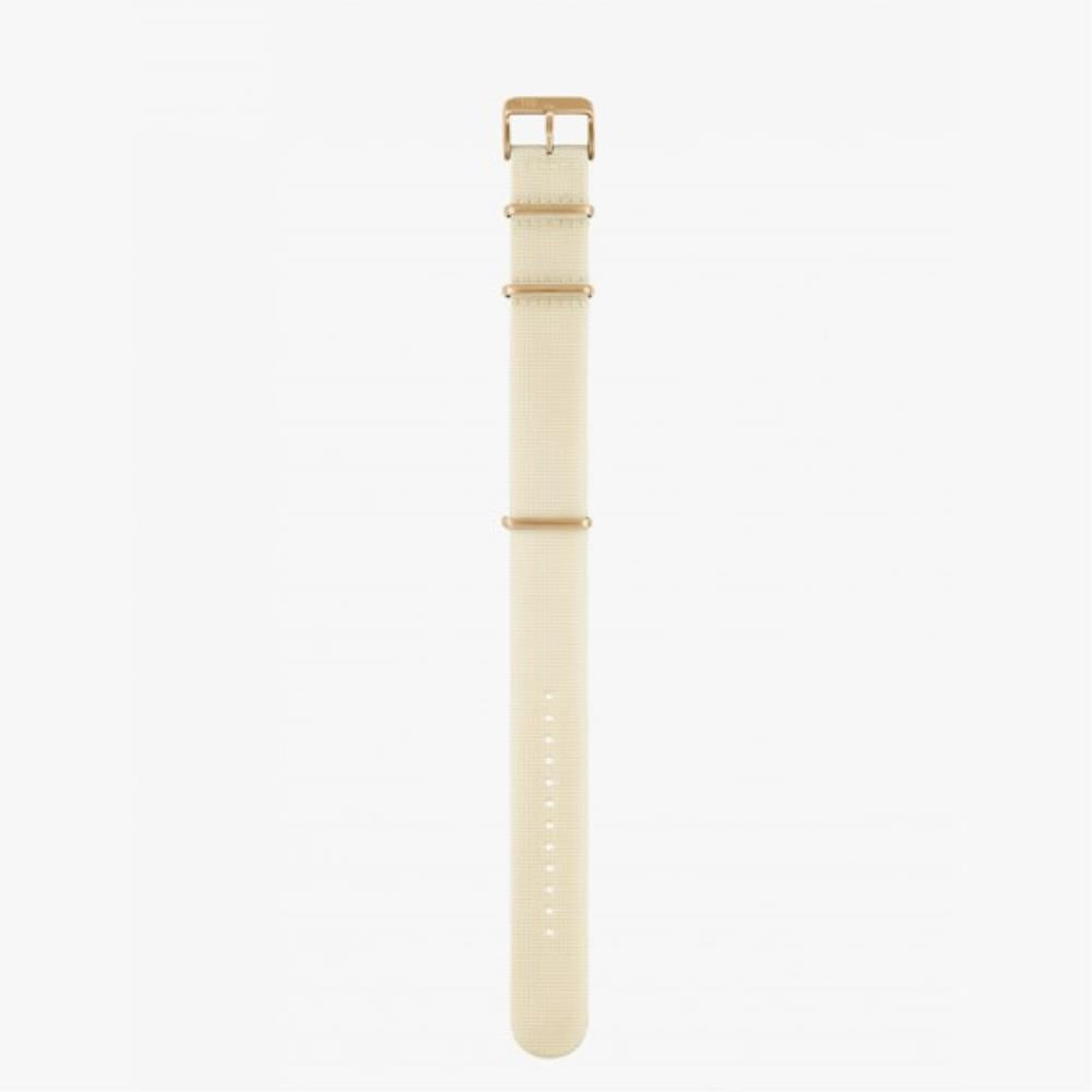 OFF WHITE NYLON WRISTBAND - GOLD BUCKLE