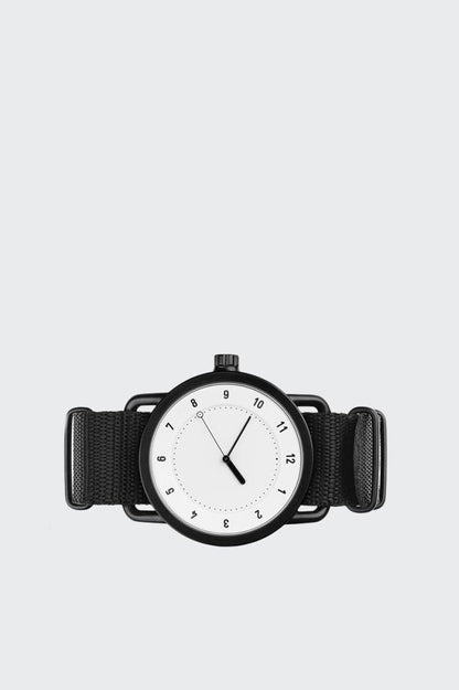 BLACK NYLON WRISTBAND - BLACK BUCKLE