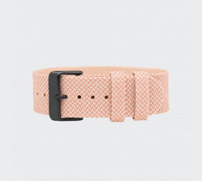 Salmon Twain Wristband - Black Buckle
