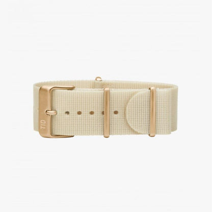 OFF WHITE NYLON WRISTBAND - GOLD BUCKLE