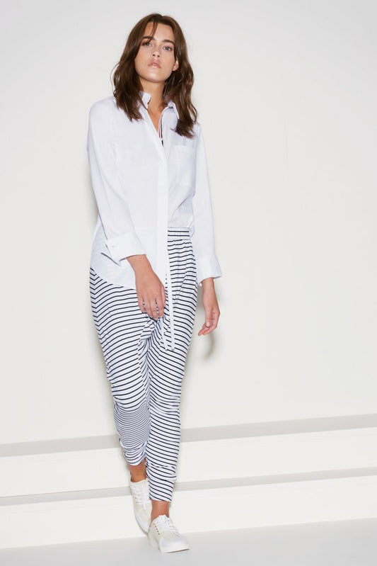 RECHARGE PANT - WHITE W NAVY