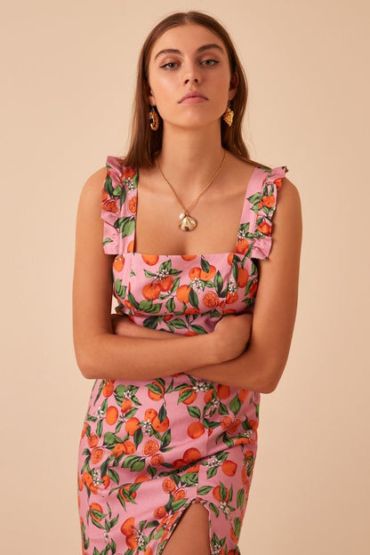 ARANCIATA DRESS - PINK CLEMENTINE