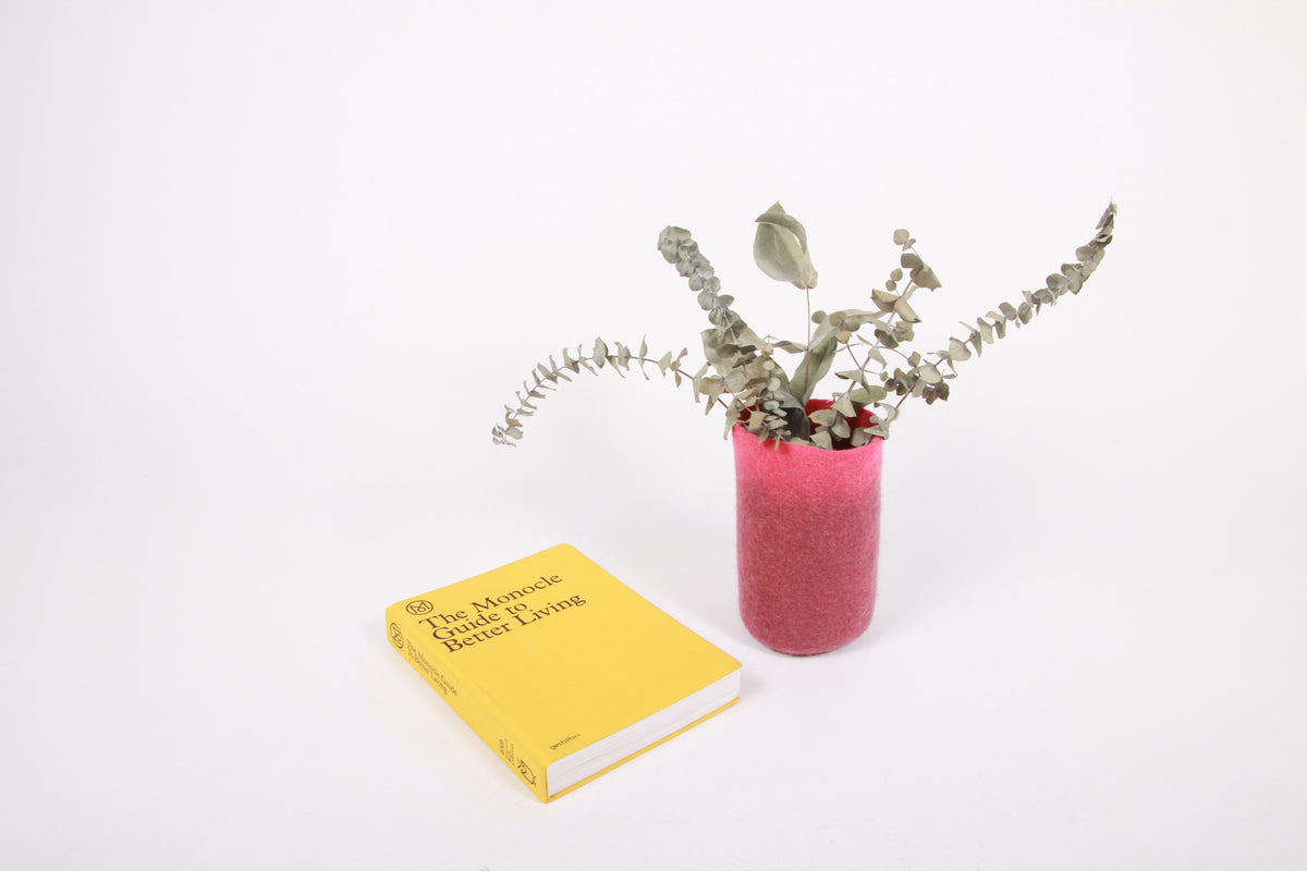 VASE COVER - BRIGHT RASPBERRY SET