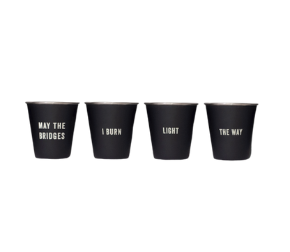 MAY THE BRIDGES...SHOT GLASS SET