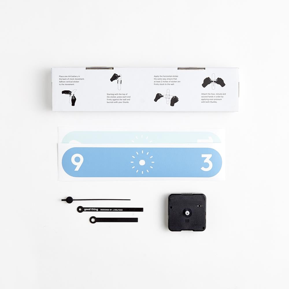 STICKER CLOCK BLUEJAY